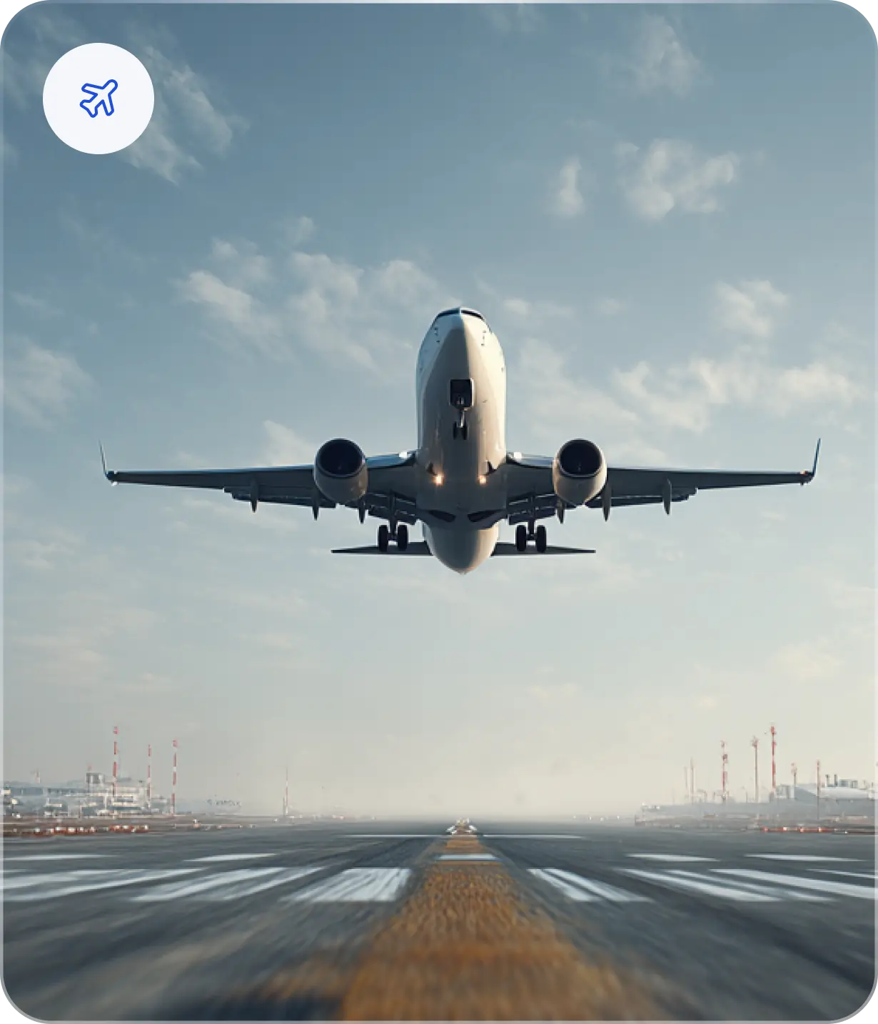 Visual representation of Airlines & Travel use case for AI voice generator